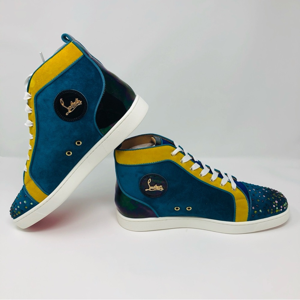 Authentic Christian Louboutin Mens Lou Degra Sneakers Size 44